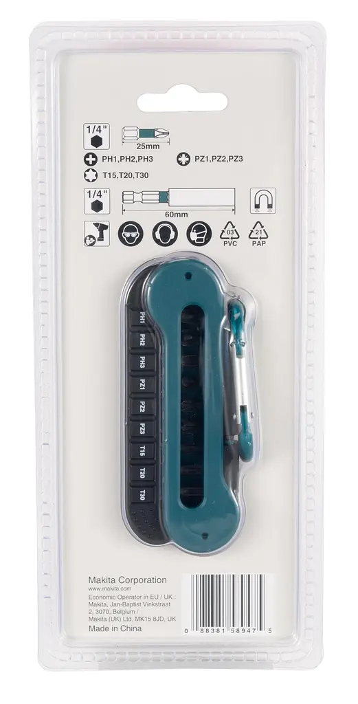 Набір біт торсіонних 10 шт Makita Impact Black E-12005 - фото 7