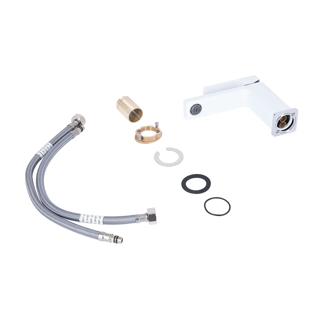 Змішувач для раковини Qtap Gemini QTGEM270CRW45675 Chrome/White - фото 4