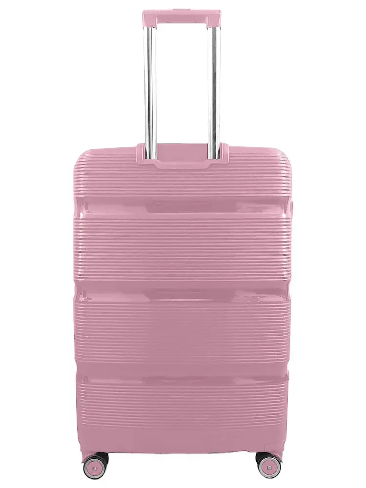 Валіза велика Milano bag 0307 поліпропілен Рожевий - фото 3