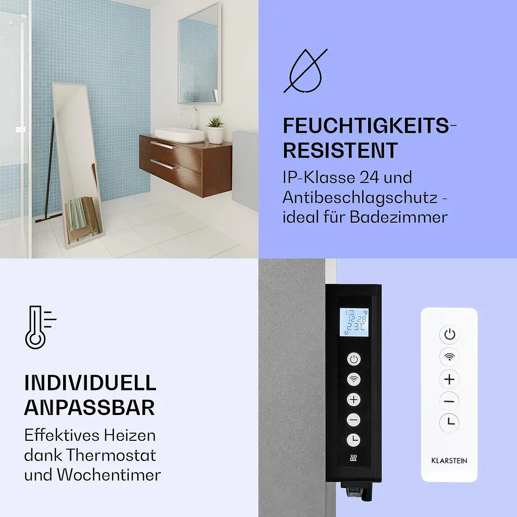 Інфрачервоний обігрівач дзеркало Klarstein La Palma (10039841) - фото 3