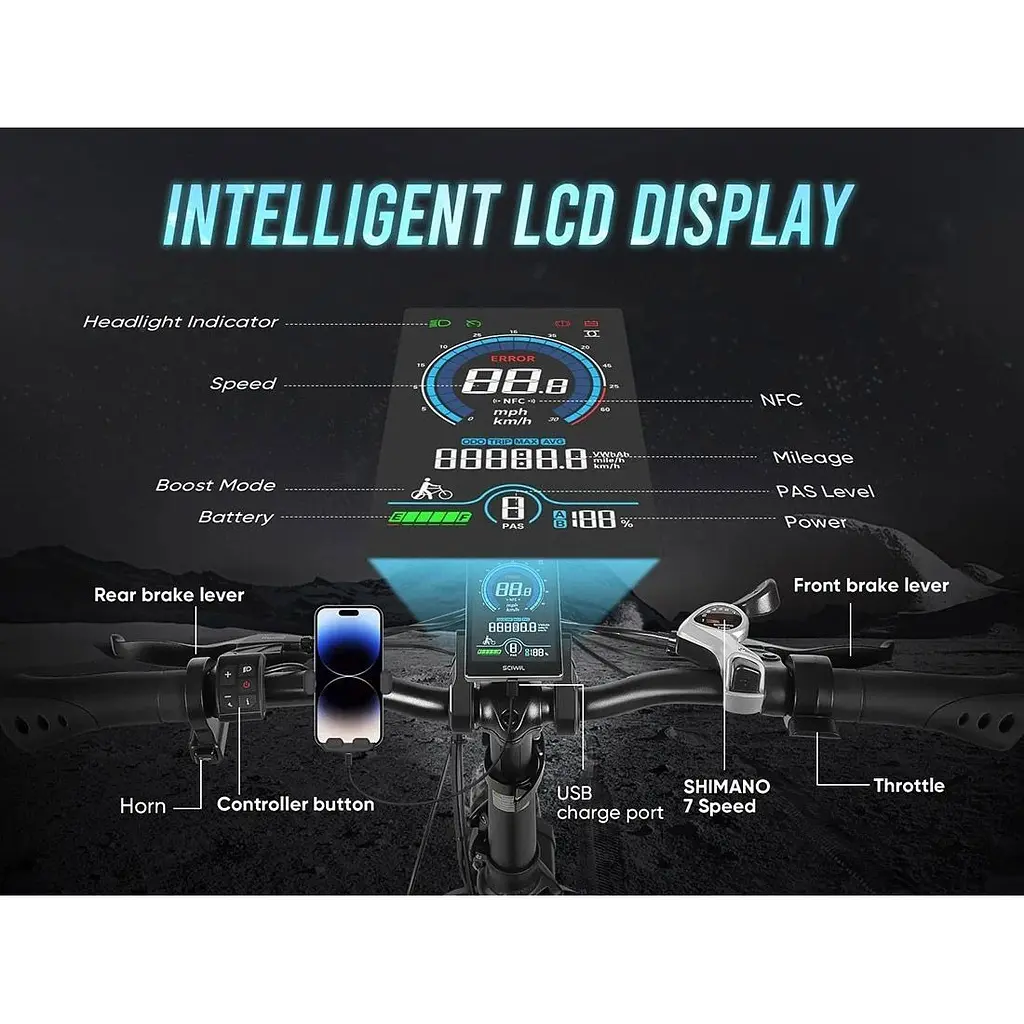 Электровелосипед Samebike LOTDM200-II Gray [143777] - фото 5