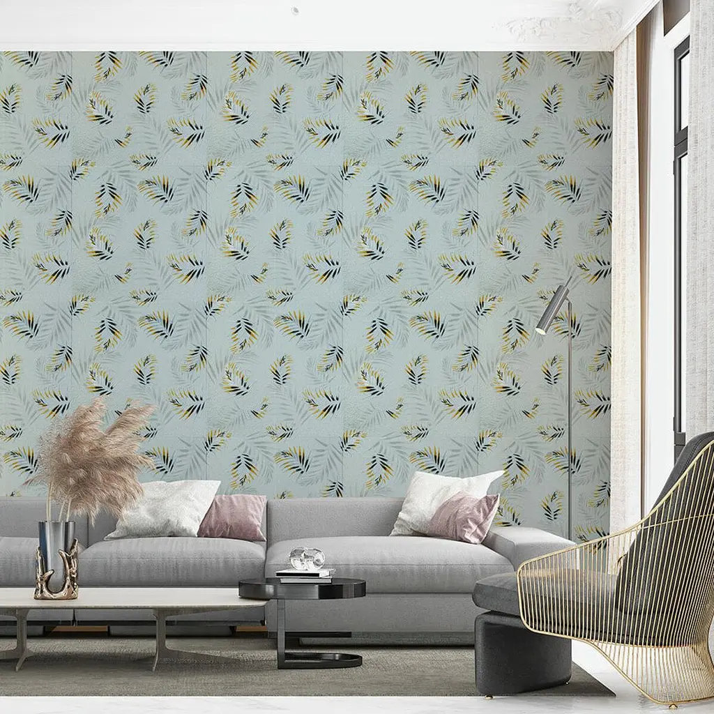 Панель стінова Sticker Wall 3D 680х670х4мм Папороть на сірому фоні D SW-00001982 - фото 4