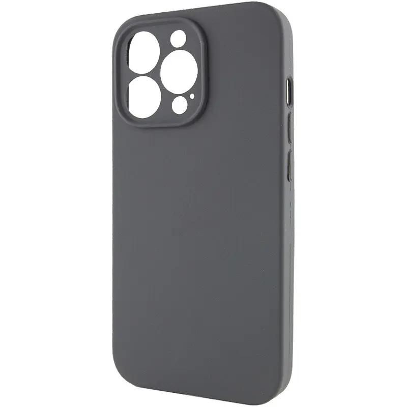 Чохол Epik Silicone Case Full Camera Protective (AA) NO LOGO для Apple iPhone 13 Pro Max (6.7) Сірий / Dark Gray - фото 3