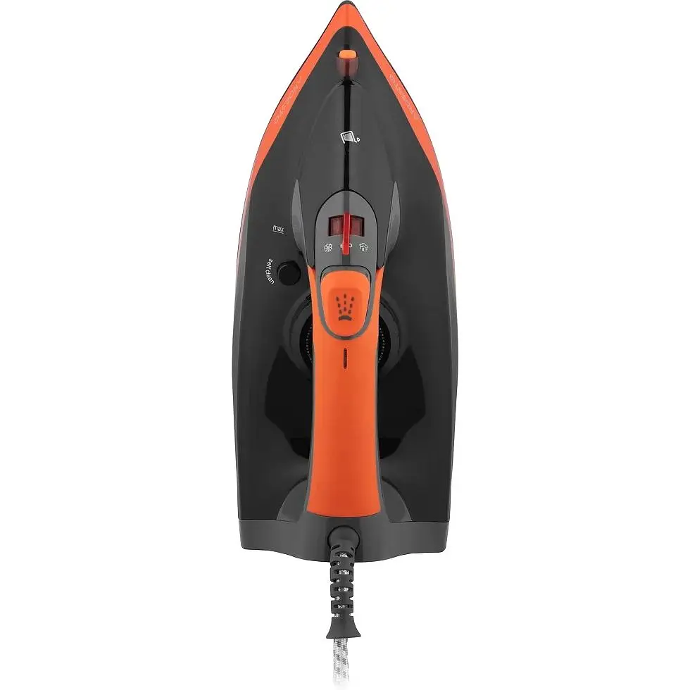 Праска Ardesto IR-C2233-GR, Black/Orange, 2200W, кераміка, паровий удар, резервур 340мл, захист від кальцинації, антикрапля, плавне регулювання потужності пари, автоматичне відключення - фото 3