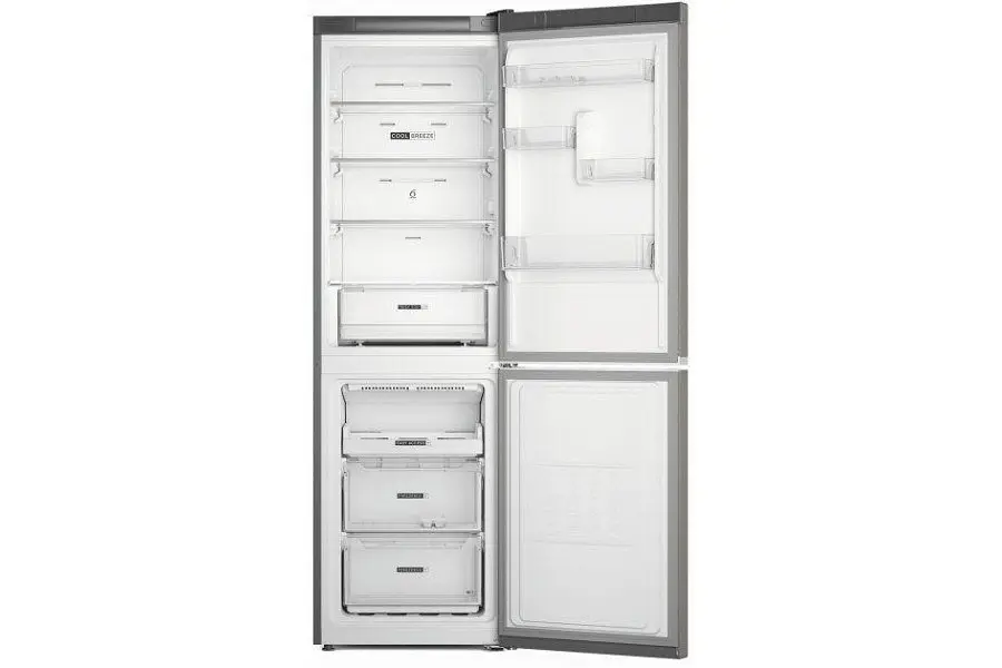 Холодильник з нижньою морозильною камерою Whirlpool W7X82OOX 2 двері 231 л 104 л A++ NF Дисплей Інвертор Нержавіюча сталь (W7X82OOX) - фото 3