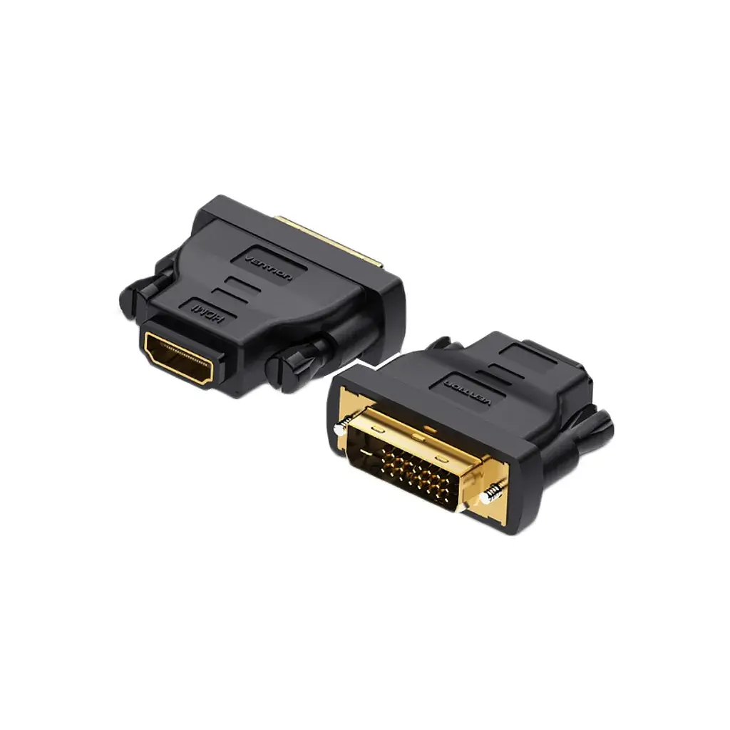 Перехідник DVI(24+1) Male to HDMI Female black Vention (ECDB0)