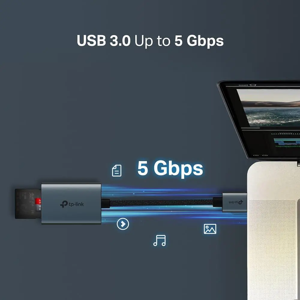 Кардрiдер TP-Link iдер USB 3.0 типу A для SD та microSD 3.0 UA430 (UA430) - фото 9