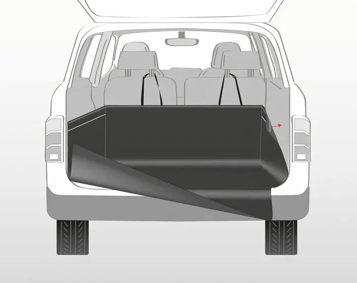Захисний килимок для собак Trixie для автомобільного багажника, 210х175 см, чорний (13204) - фото 2