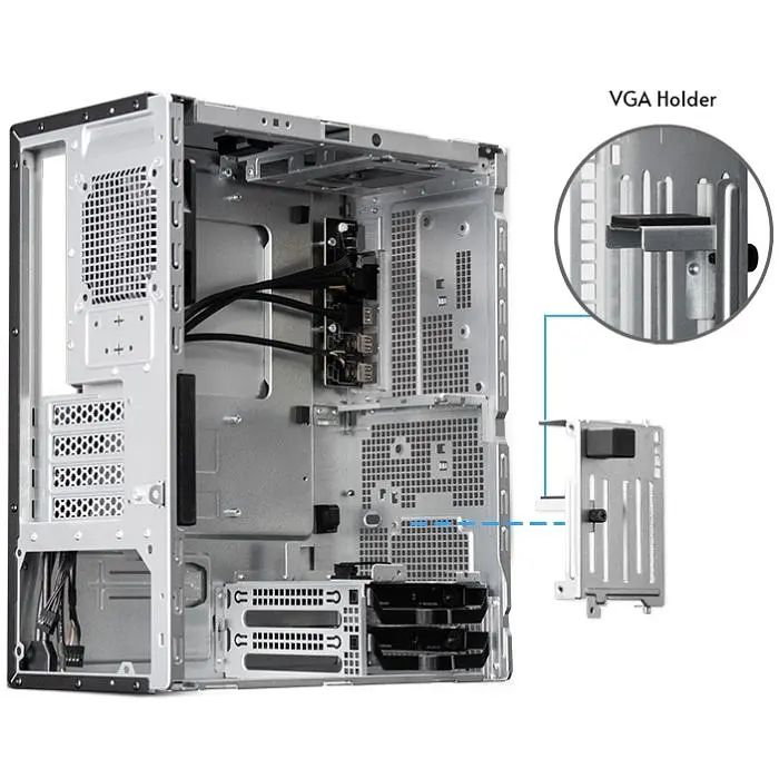 Корпус Chieftec UNI BS-20B-OP, без БЖ, mATX, Black (BS-20B-OP) - фото 8