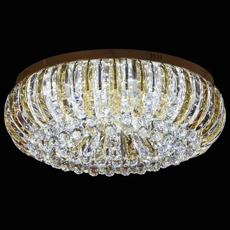 Люстра Brille потолочная торт с подсветкой LED E14 40W CH (BCL-385S/12) - фото 3