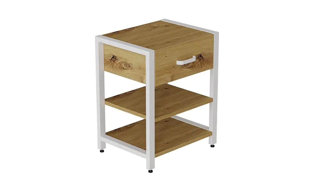 Тумба универсальная Ferrum-decor Вивьен 1/2 50x41x40 белый ДСП Дуб Артизан 16мм (FRD-104129) - фото 6