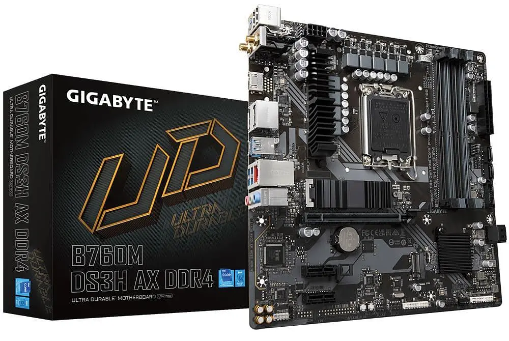 Материнська плата GIGABYTE B760M DS3H AX DDR4 (B760M DS3H AX DDR4) (Socket 1700, Intel B760, Micro-ATX) Б/в - фото 5