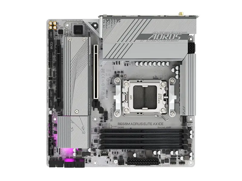 Материнська плата Gigabyte B650M AORUS ELITE AX ICE - фото 5