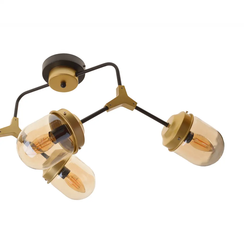 Люстра Brille потолочная лофт в спальню Е14 40W G (BL-804S/4) - фото 5