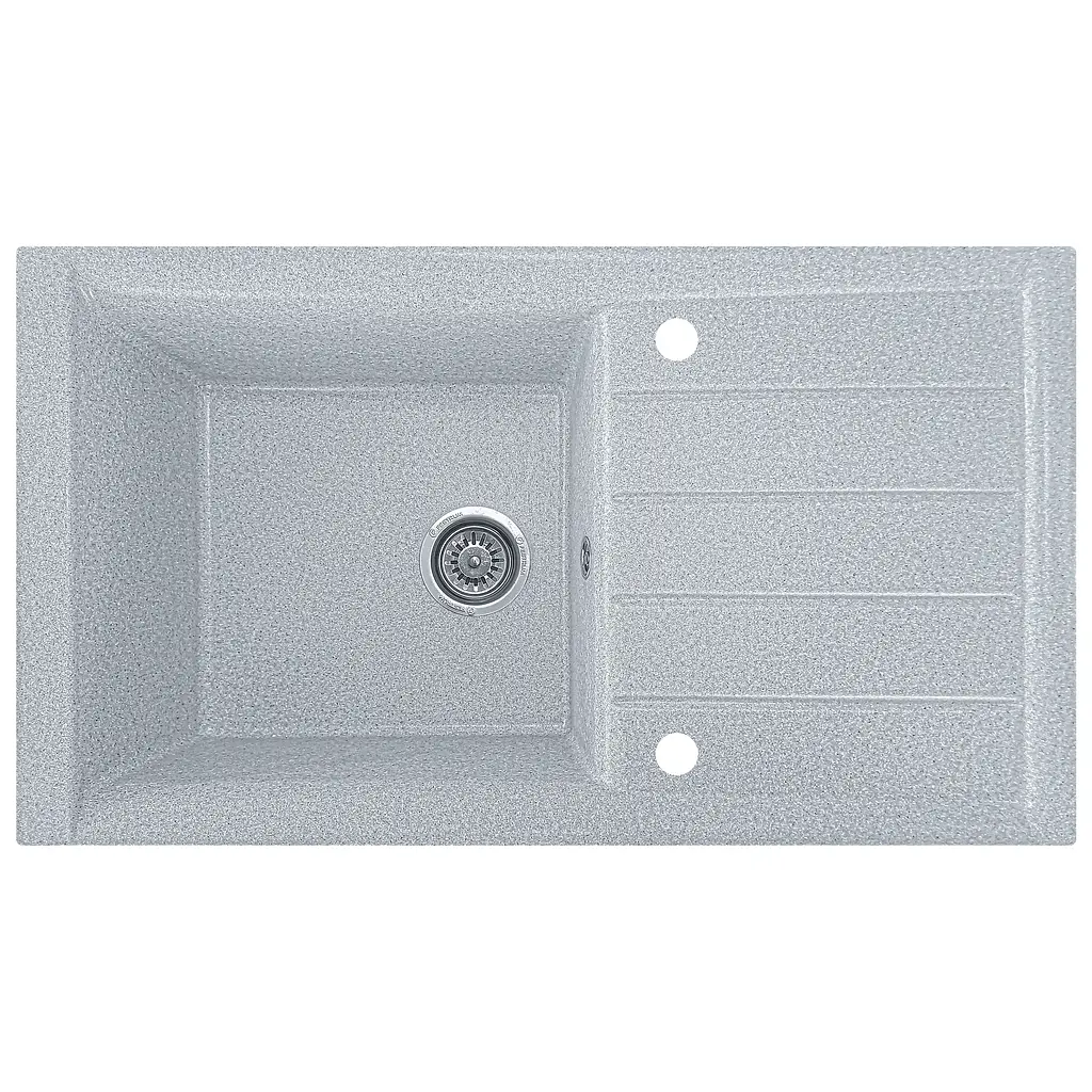 Мойка кухонная Valetti 19N гранитная 840х495 мм серая - фото 4