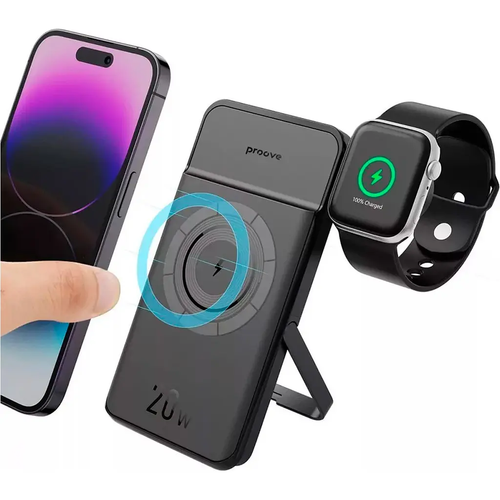 Внешний аккумулятор Proove Power Stand 2 in 1 10000mAh 20W Black (PBPS20030001) [111825] - фото 3