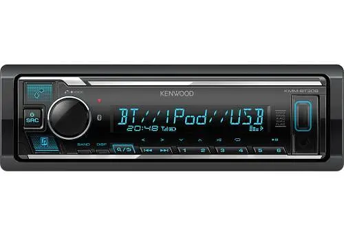Автомагнітола Kenwood KMM-BT309 bloetooth, USB, 1 Din, підсвічування Red