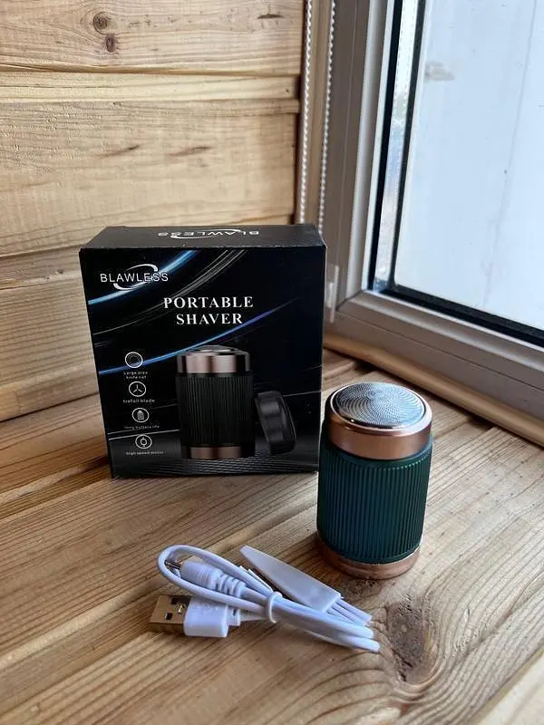 Акумуляторна чоловіча бритва-епілятор Flawless HX-305 Face massager 200 mAh роторна бритва - фото 3