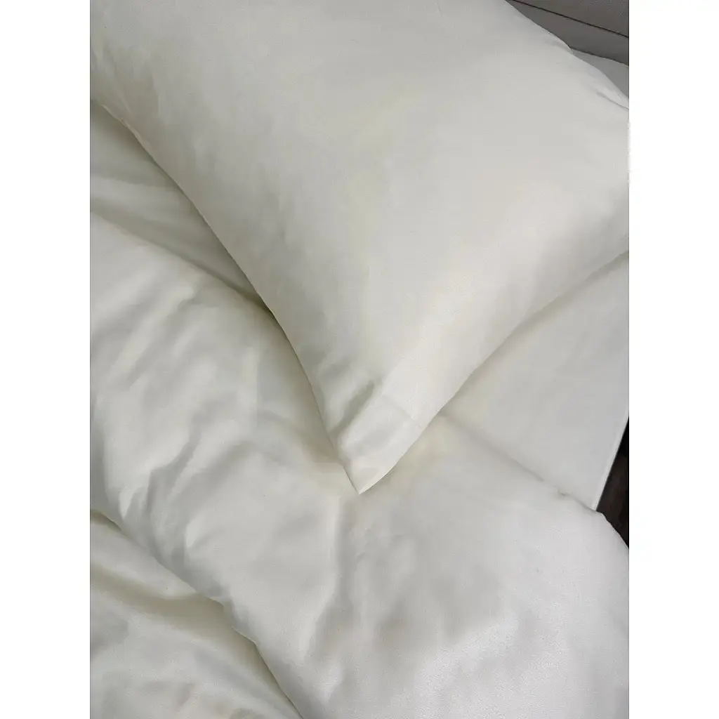 Комплект постільної білизни Ecotton Cream Yellow двоспальний полісатин кремово-жовтий (25359) - фото 4