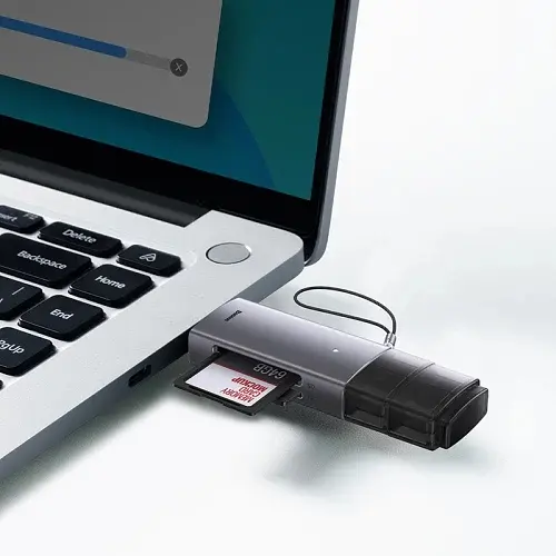 Кардридер USB Lite, Grey, Type-C / USB 3.0 - microSD / SD (WKQX060113) Baseus teh0028488 - фото 9