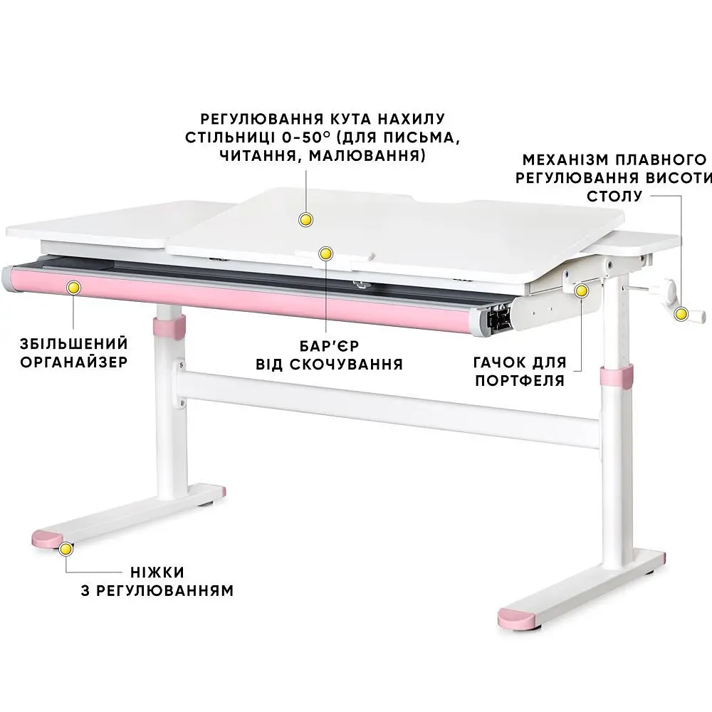 Детский стол Evo-kids TH-360 Lite Pink (TH-360 WG/PN Lite)  - фото 3