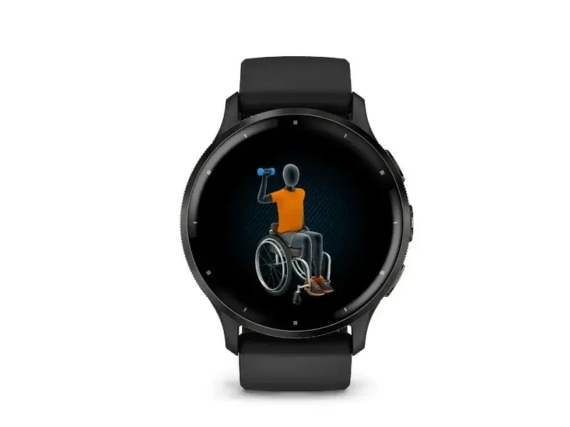 Смарт-годинник Garmin Venu 3 Slate S. Steel Bezel w. Black Case and S. Band (010-02784-01) - фото 5