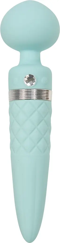 Вібромасажер 2в1 Pillow Talk Sultry Teal з підігрівом та ротацією
