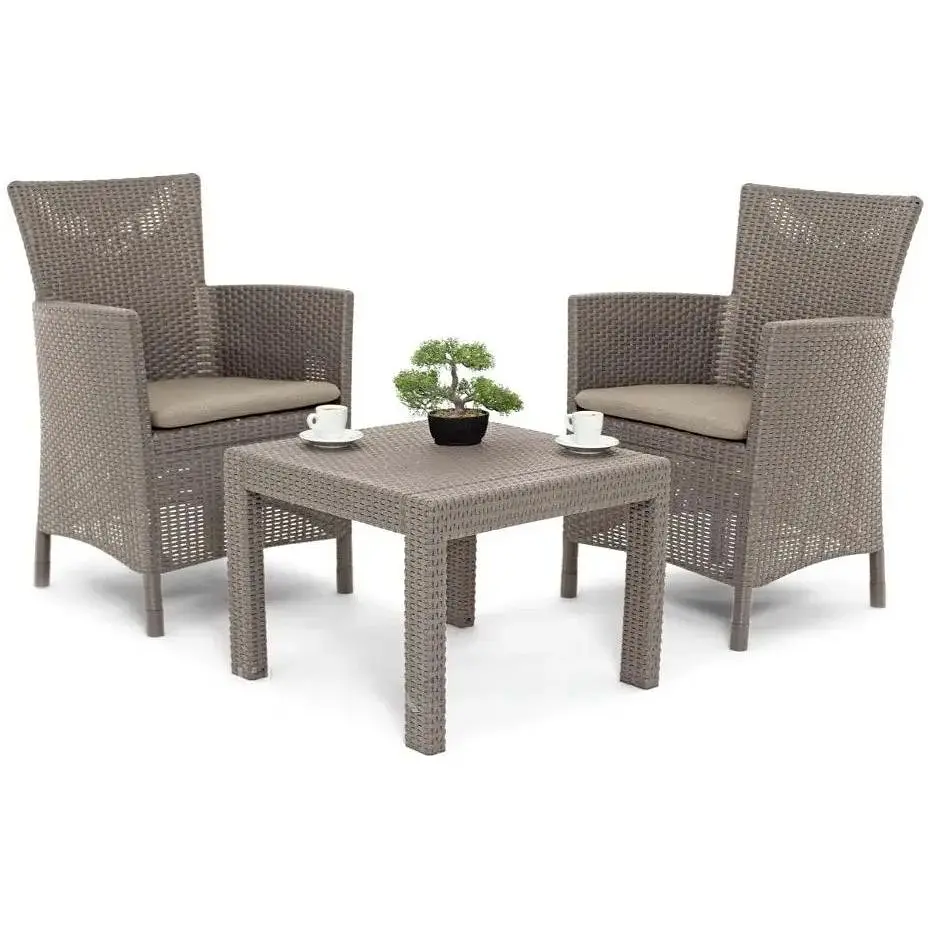 Комплект садових меблів Allibert Keter Rosario balcony set капучіно - пісок - фото 4