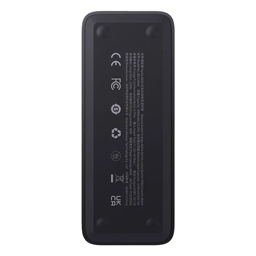Пускозарядний пристрій Baseus Super Energy Alpha Series Jump Starter 600A (C00259200121-00) - фото 5