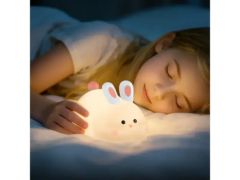 Нічник-світильник Hoco HX16 Silicone lamp Rabbit (6942007672764) - фото 3