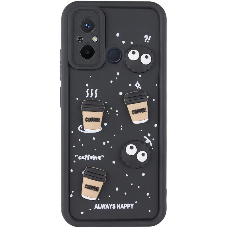 Чохол Epik TPU Toys Case для Xiaomi Redmi 12C/Poco C55 Black/Always Happy - фото 2