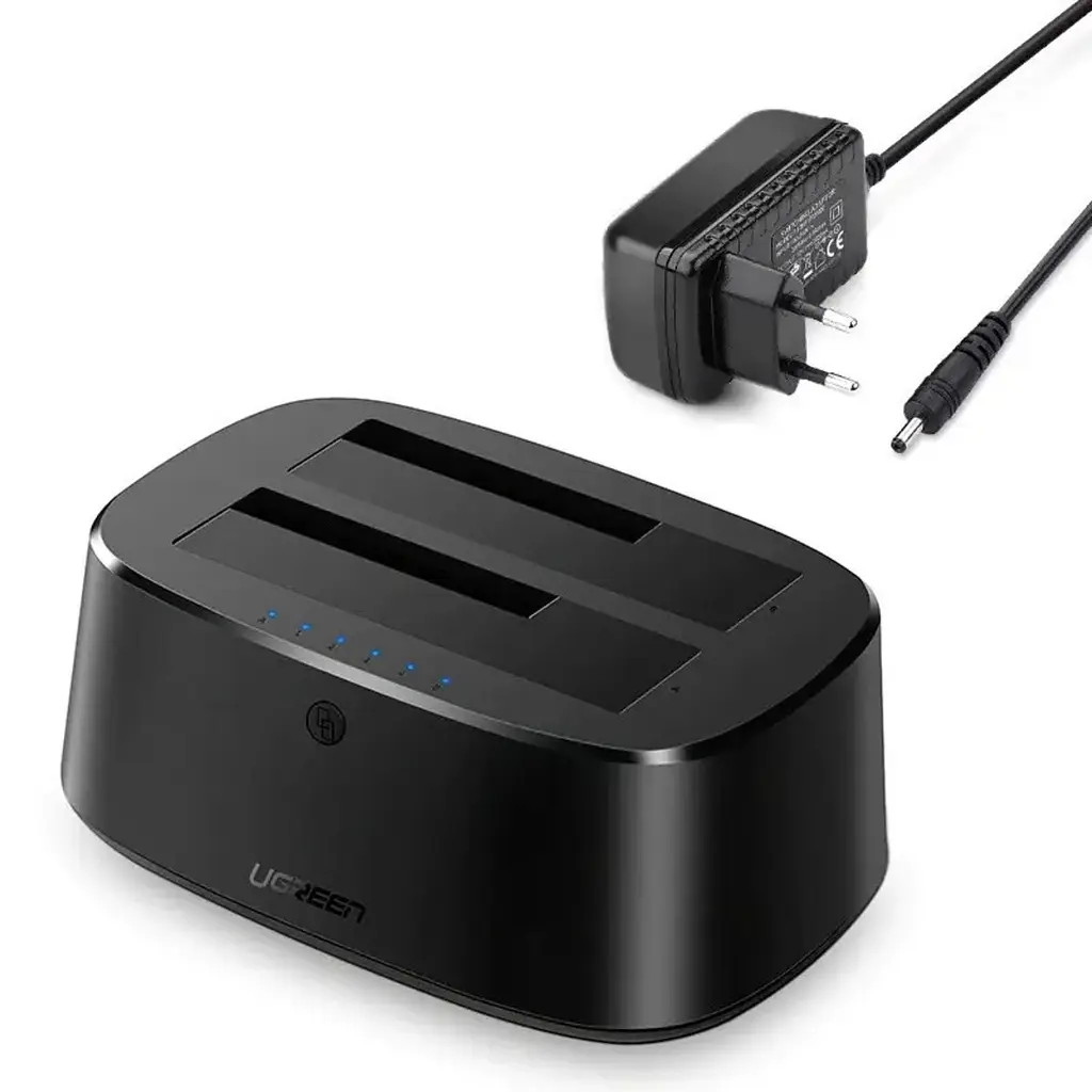 Док-станція Ugreen CM198 USB 3.0 to SATA Dual-Bay Hard Drive Duplicator/Cloner EU(UGR-50857) - фото 3