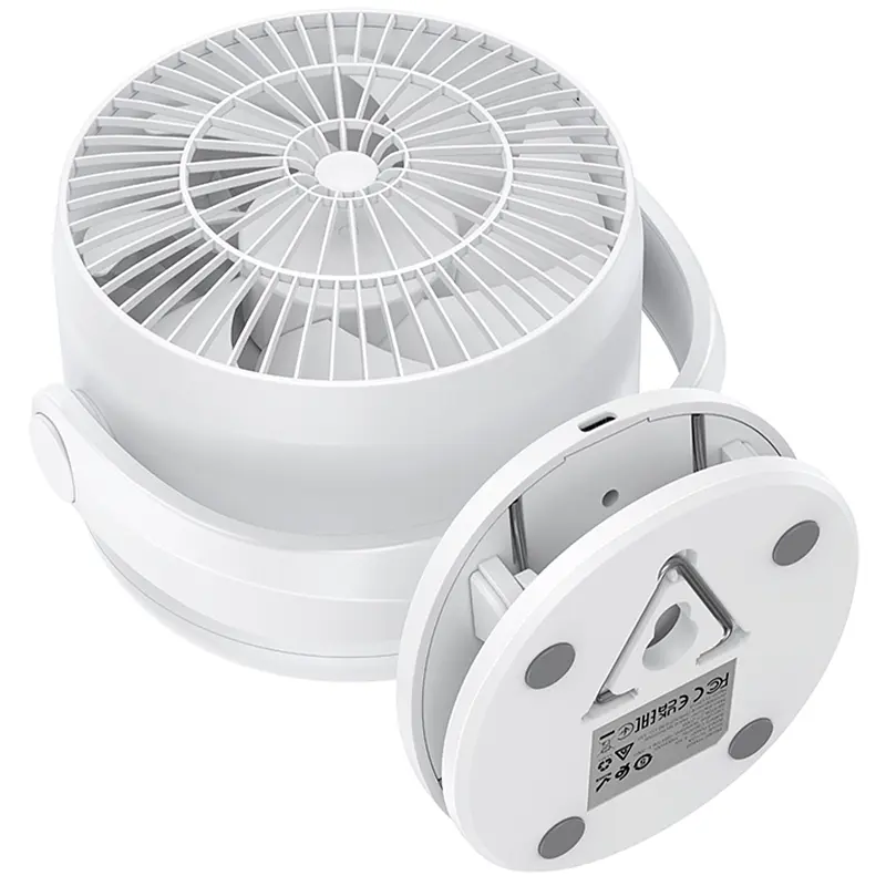Портативний вентилятор HX608 handheld folding fan 3600 mAh White Hoco teh0029483 - фото 6