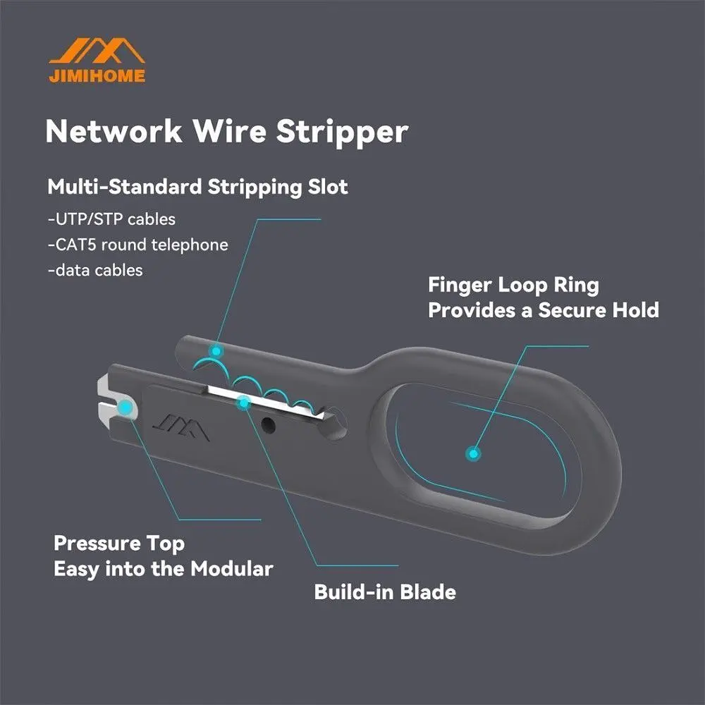 Набір інструментів JimiHome Network Tools Set of 5 (JM-GTW5N) [99077] - фото 4