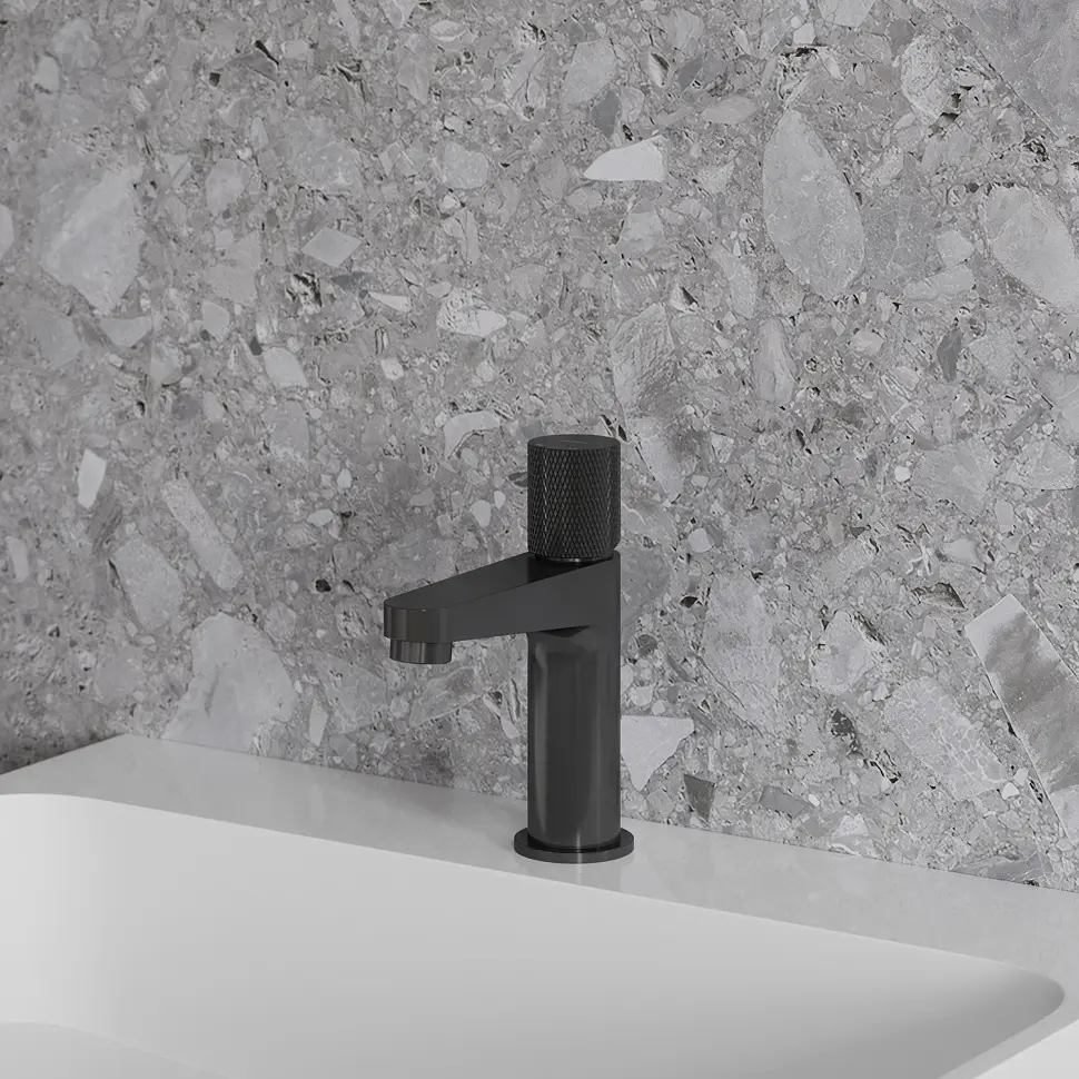 Змішувач для умивальника Omnires Contour anthracite CT8010AT Чорний матовий - фото 2