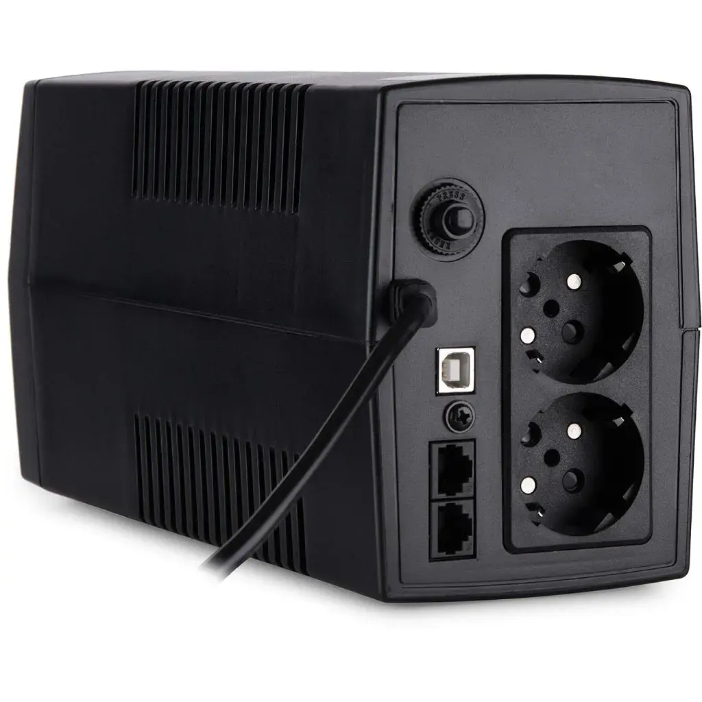 Пристрій безперебійного живлення Vinga LCD 600VA plastic case with USB (VPC-600PU) - фото 5