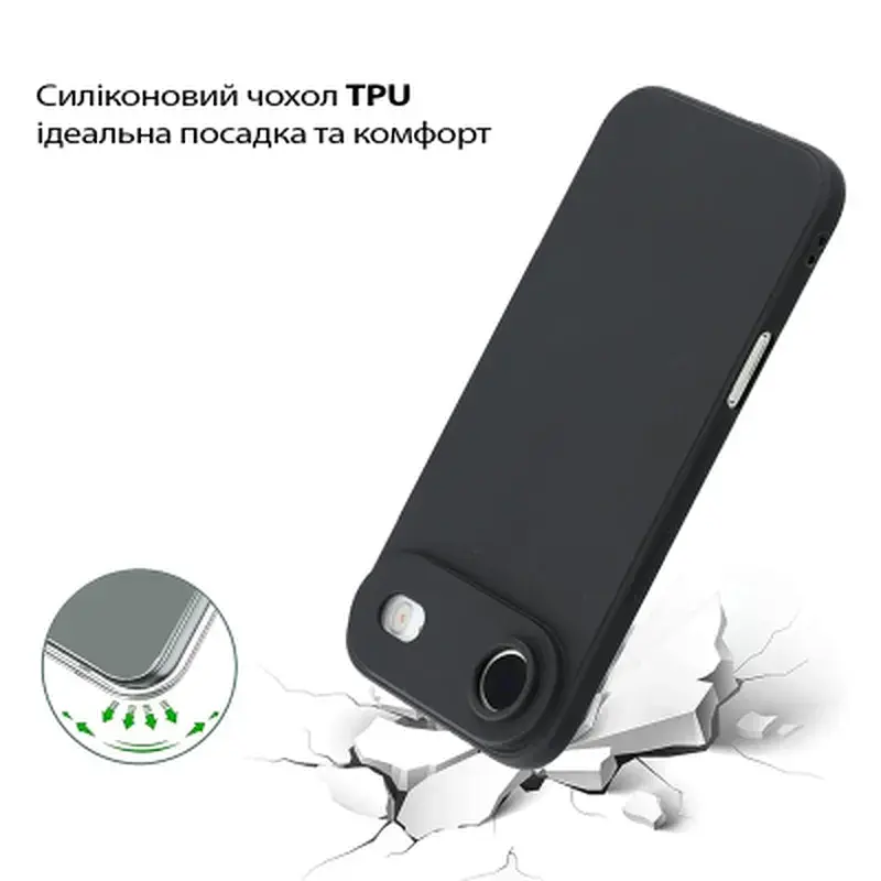 Чохол до мобільного телефона BeCover Apple iPhone 17 Air Black (713758) - фото 3