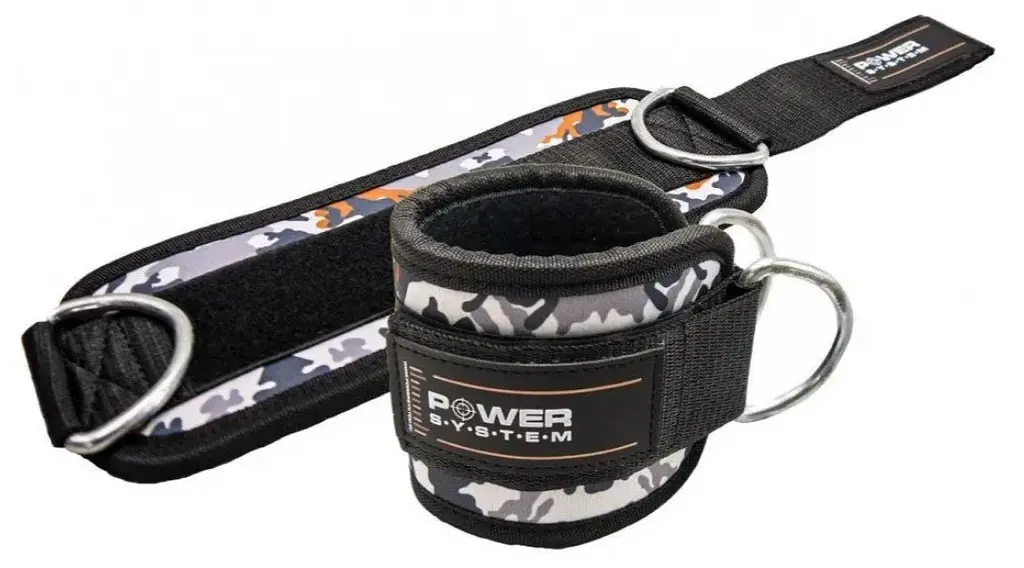 Манжети на щиколотку Power System PS-3470 Ankle Strap Camo Grey/Black (PS_3470_Grey/Black) - фото 2