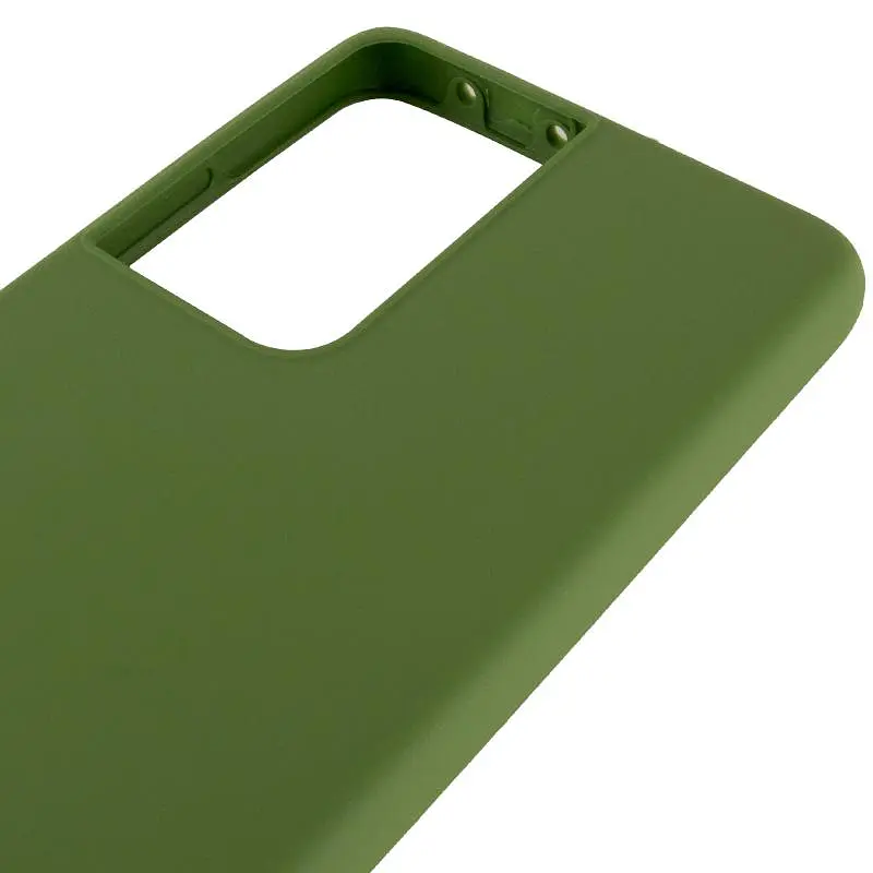 Чохол Silicone Cover Ummi Lakshmi (AA) для Samsung Galaxy S21 Ultra Зелений / Dark green - фото 4