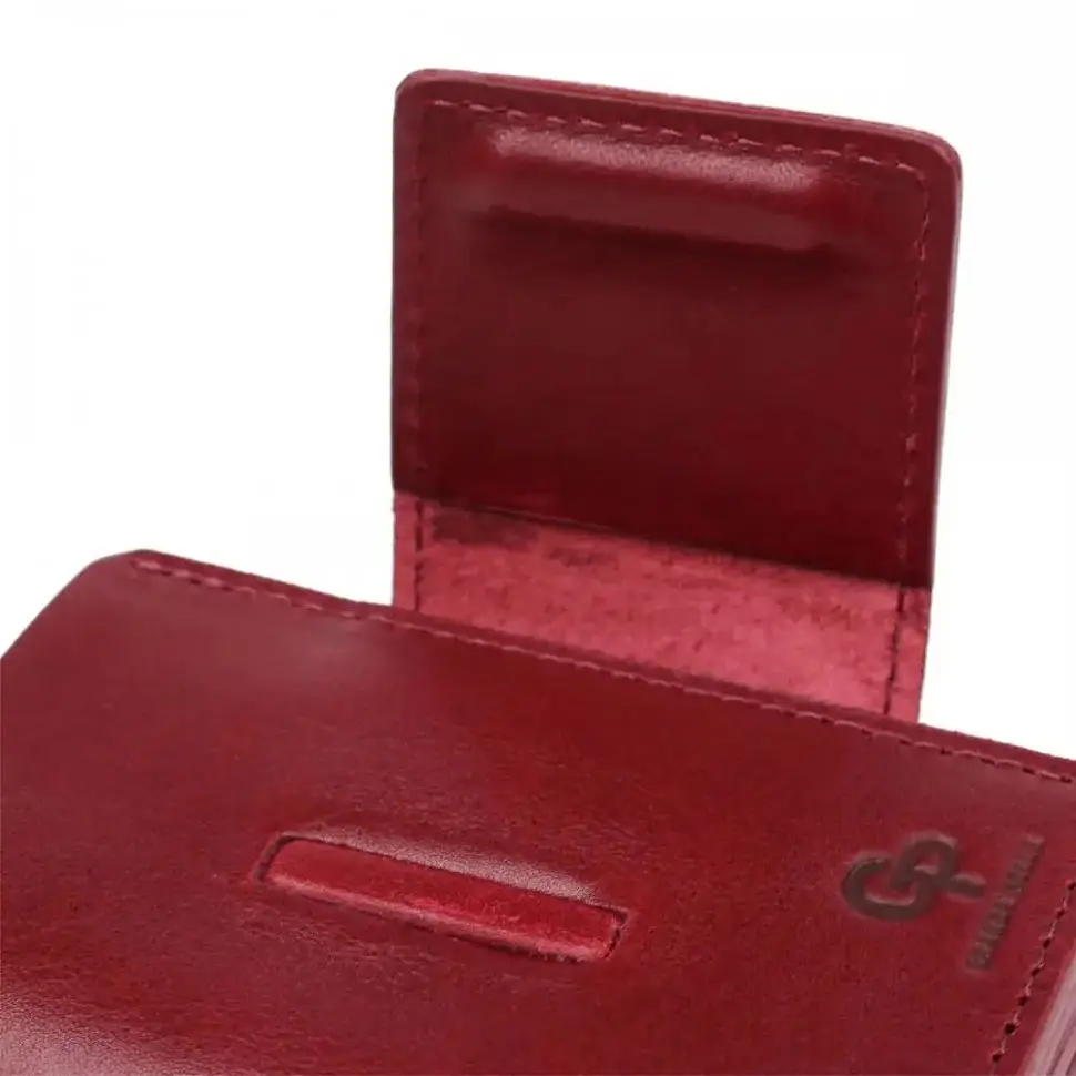 Чоловічий шкіряний гаманець Grande Pelle 10х7.5х1.5 см acs0029237 - фото 3