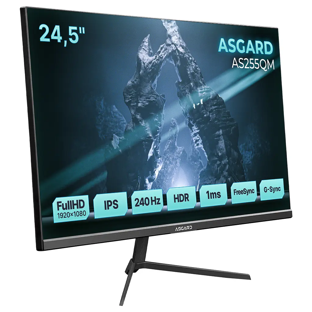 Монітор ASGARD Gaming 24.5" AS255QM IPS Black 240Hz - фото 3