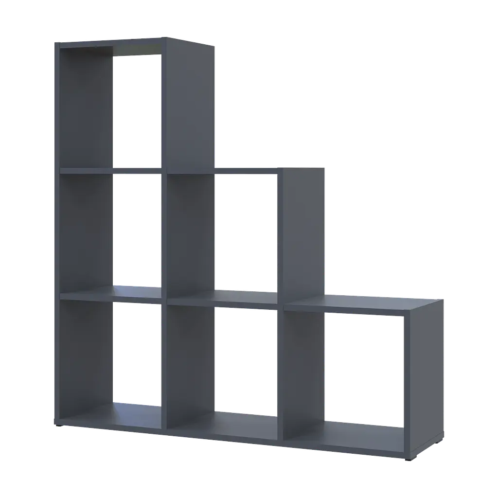 Стелаж Doros Степ 3х3 Графіт відкритий 102.6х28.8х106.1 (41516162) - фото 2