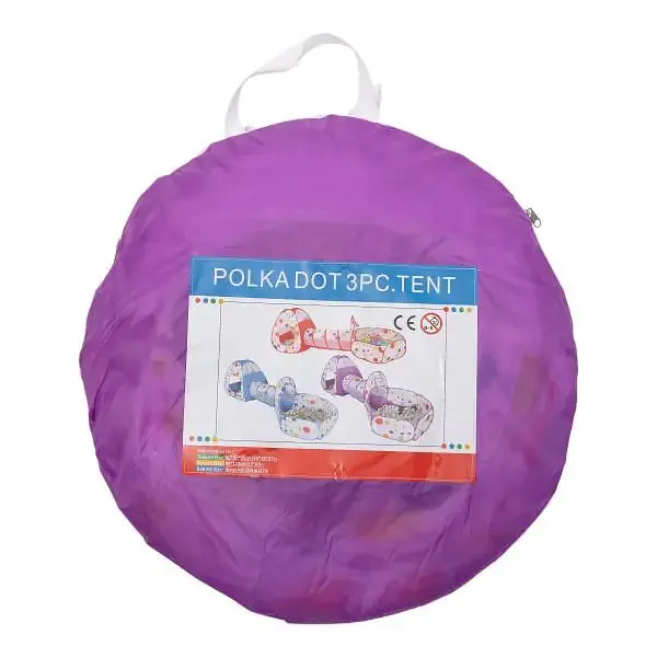 Намет дитячий ігровий LUGI HP-S-4NDV з тунелем та басейном для кульок бузковий - фото 13