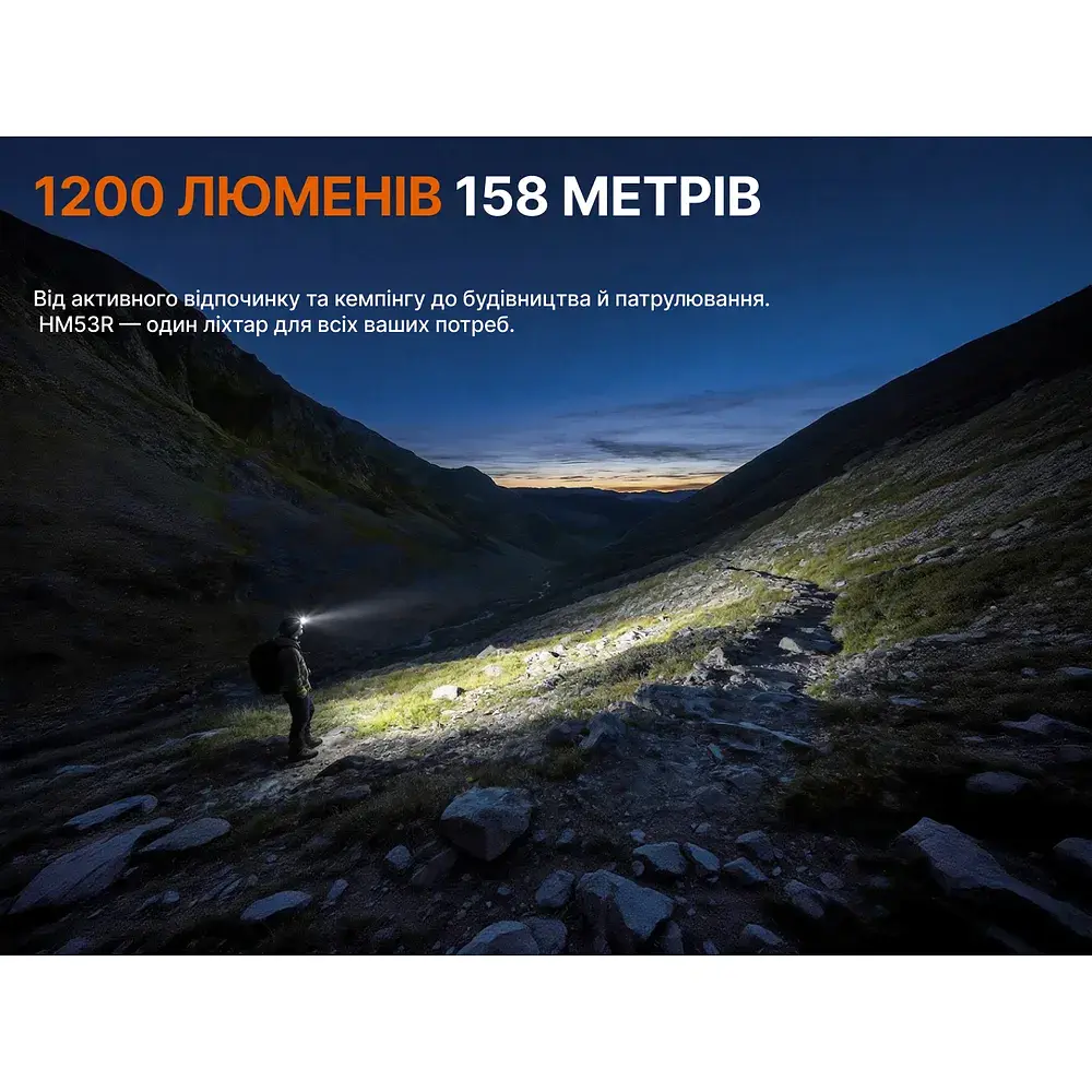 Ліхтар Fenix HM53R, чорний (HM53R) - фото 7