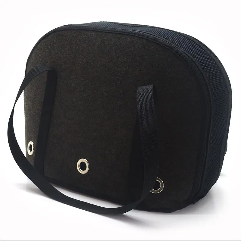 Сумка переноска Zoo-hunt Остин для кошек и малых пород собак №0 22х34х27 см коричневая - фото 4