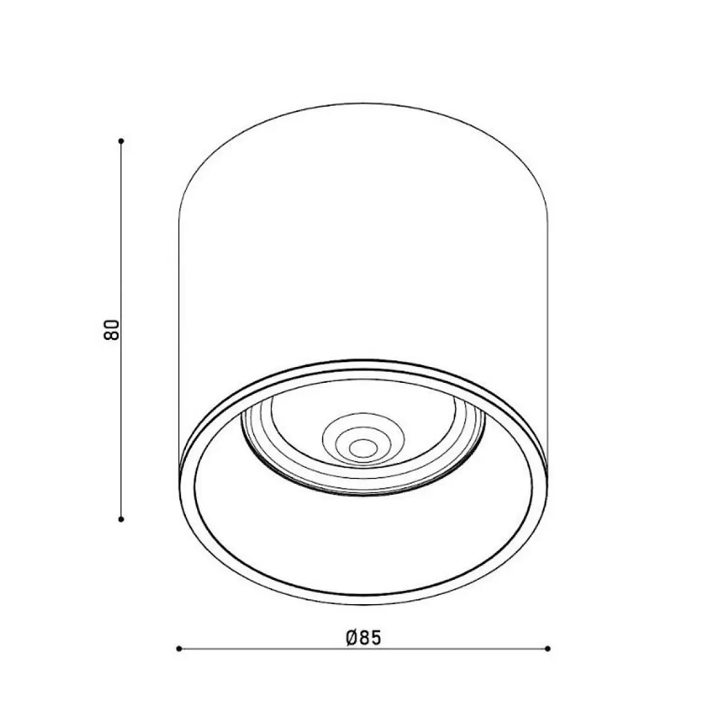 Світильник точковий KLOODI KD-EYE85 10W 4K WH - фото 2