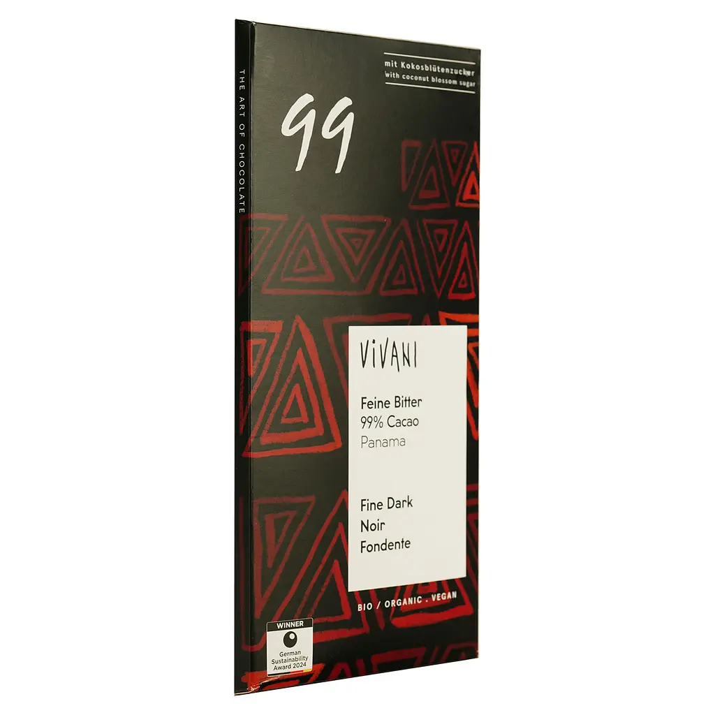 Шоколад Vivani Feine Bitter черный органический 99% 80 г - фото 2