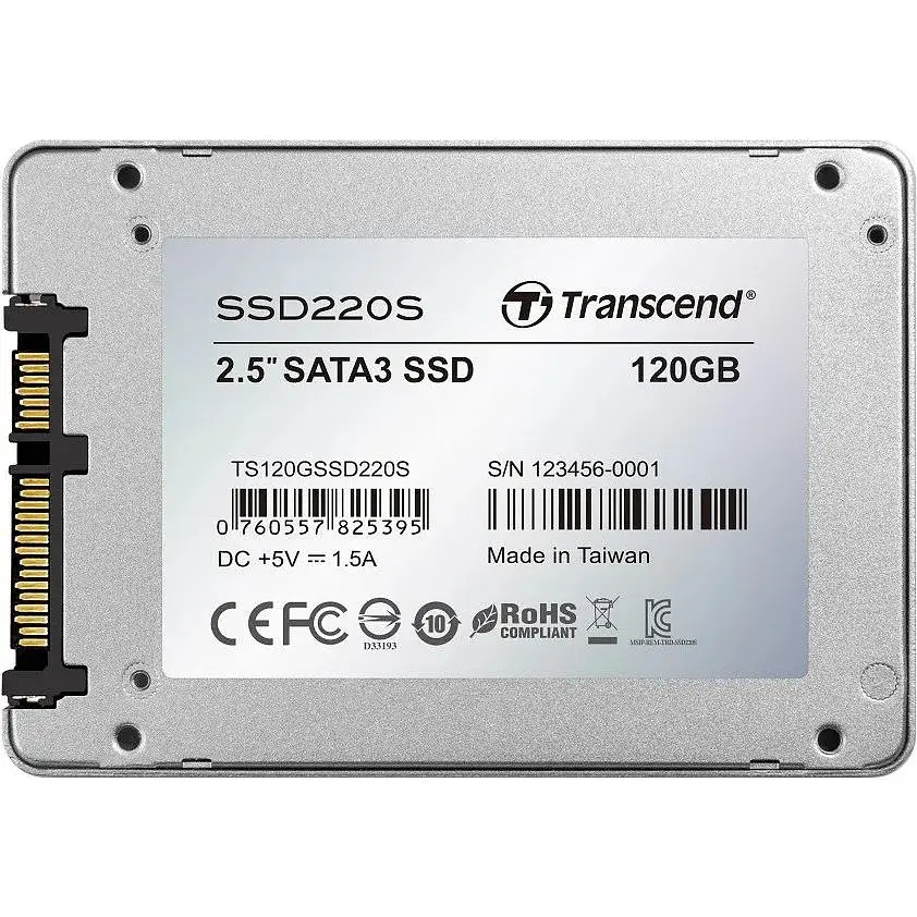 Накопичувач SSD Transcend SSD220S Premium 2.5" SATAIII TLC 120GB (TS120GSSD220S) - фото 2