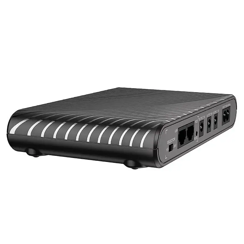 Джерело безперебійного живлення для роутерів Hoco DB63 Portable DC UPS 5/9/12V 10000 mAh чорний - фото 3