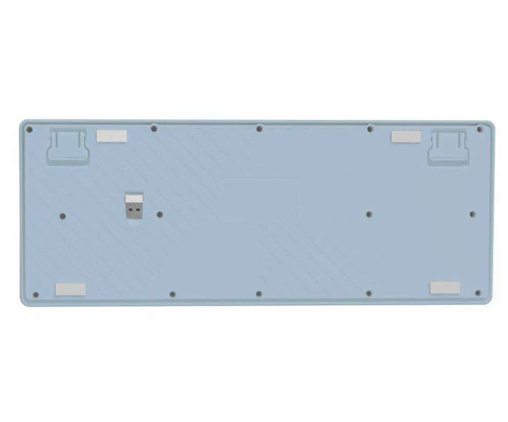 Клавіатура ігрова бездротова Maxxter KBGW3C01 2.4G Wireless White-Blue - фото 4